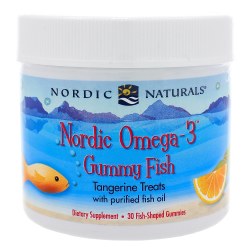 NORDIC NATURALS Nordic® Omega-3 Fish Gummy Tangerine, 124 mg, 30 Gummies