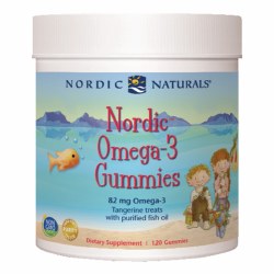 NORDIC NATURALS Nordic Omega-3 Gummies Tangerine, 120 Gummies