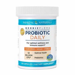 NORDIC NATURALS Nordic Flora Probiotic Daily, 12 billion, 60 Capsules