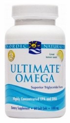 NORDIC NATURALS Ultimate® Omega Lemon, 1280 mg, 60 Softgels