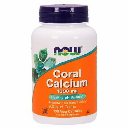 NOW Coral Calcium 1000mg, 100 capsules