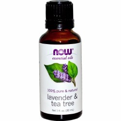 NOW 100% Pure Lavender & Tea Tree Oil, 1 oz