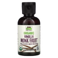 NOW Organic Monk Fruit Vanilla, 1.8 oz