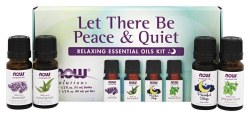 NOW Let Ther Be Peace & Quiet Relaxing Essential Oils Kit