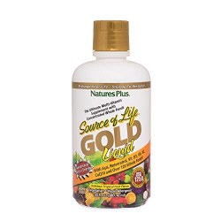 NATURE'S PLUS Source of Life® GOLD Liquid Multi-Vitamin Supplement Tropical Fruit, 30 fl oz