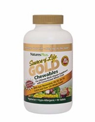 NATURE'S PLUS Source of Life Adult Gold Chewables, 90 tablets