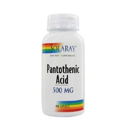 SOLARAY Pantothenic Acid, 500 mg - 100 Capsules