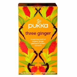 PUKKA Three Ginger Tea, 20 tea sachets