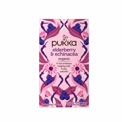 PUKKA Elderberry & Echinacea Tea, 20 tea sachets