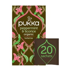 PUKKA Peppermint & Licorice Tea, 20 tea sachets