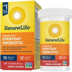RENEW LIFE Ultimate Flora Everyday Probiotic 15 billion, 60 capsules