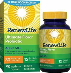 RENEW LIFE Ultimate Flora Probiotic Adult 50+, 30 billion, 90 capsules
