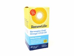 RENEW LIFE Norweigan Gold Omega-3 Fish Oil Daily Omega, 60 softgels