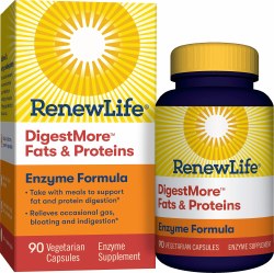 RENEW LIFE DigestMore Fats & Proteins Enzyme Formula, 90 capsules