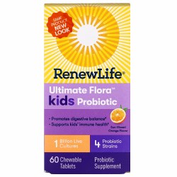 RENEW LIFE Ultimate Flora Kid's Probiotic 3 billion, 60 chewables