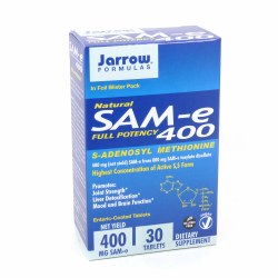 JARROW Natural SAMe 400mg, 30 tablets