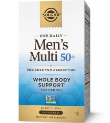 SOLGAR Men's 50+ Multi, 60 Capsules