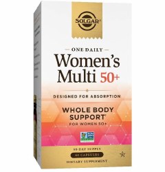 SOLGAR Women's 50+ Multi, 60 Capsules