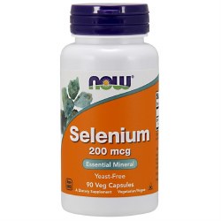 NOW FOODS Selenium 200mcg, 90 Capsules