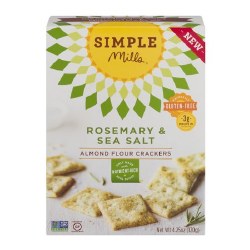 SIMPLE MILLS Almond Flour Crackers, Rosemary & Sea Salt