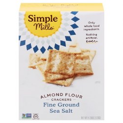 SIMPLE MILLS Almond Flour Crackers, Sea Salt