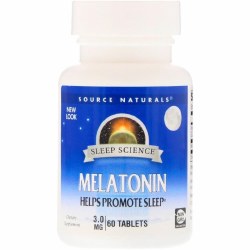 SOURCE NATURALS Melatonin 3 mg, 60 tablets