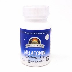 SOURCE NATURALS Melatonin 5 mg, 60 tablets