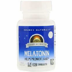 SOURCE NATURALS Melatonin 5 mg, 120 tablets