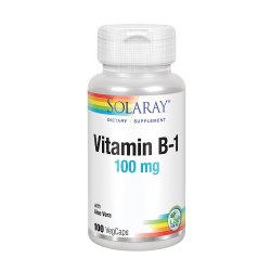 SOLARAY Vitamin B-1, 100 mg - 100 VegCaps