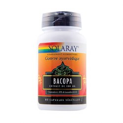 SOLARAY Bacopa Leaf Extract, 100 mg - 60 Capsules