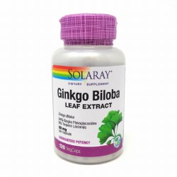 SOLARAY Ginkgo Biloba Extract, 60 mg - 120 Vegetarian C