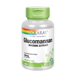 SOLARAY Glucomannan, 100 Capsules