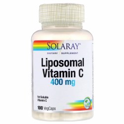 SOLARAY Lipsomal Vitamin C 400 mg, 100 vegcaps