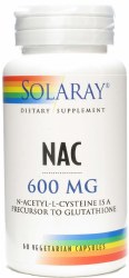 SOLARAY NAC 600 mg, 60 vegetarian capsules