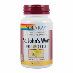 SOLARAY St John's Wort Dietary Supplement, 30 Tablets