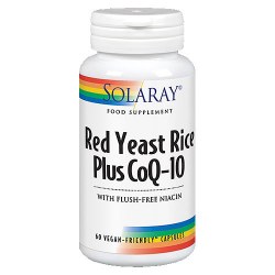 SOLARAY Red Yeast Rice Plus CoQ-10, 60 VegCaps