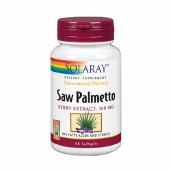 SOLARAY Saw Palmetto Berry Extract, 160 mg - 60 Softgels