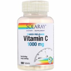 SOLARAY Vitamin C, 1000 mg - 100 VegCaps