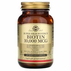 SOLGAR BIOTIN 10000mcg, 120 capsules