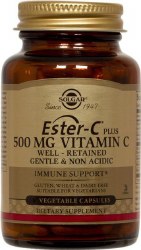 SOLGAR Ester-C Plus 500 mg Vitamin C, 45 capsules