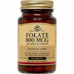 SOLGAR Folate 800 mcg, 50 tablets