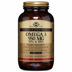 SOLGAR Omega 3 - 950 mg EPA & DHA, 100 softgels