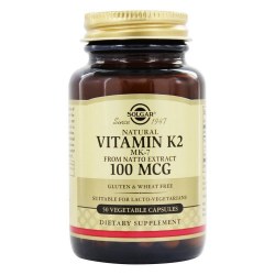 SOLGAR Vitamin K2, 50 capsules