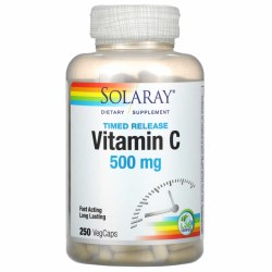 SOLARAY Vitamin C, 500 mg - 250 VegCaps