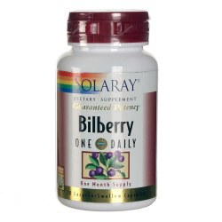 SOLARAY Bilberry, 30 Vegetarian Capsules