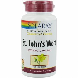 SOLARAY St. John's Wort, 300 mg - 120 Vegetarian Capsules