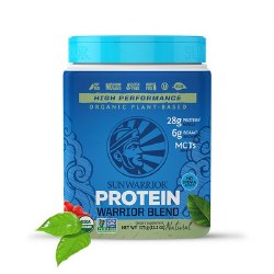 SUNWARRIOR Warrior Blend Plant-Based Protein, Natural, 15 Servings