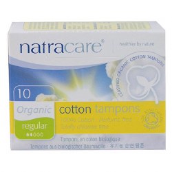 NATRACARE Organic Cotton Regular, 10 tampons