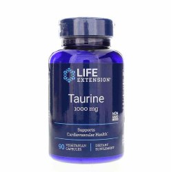LIFE EXTENSION Taurine, 1000mg, 90 Capsules