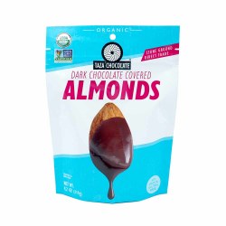 TAZA CHOCOLATE Dark Chocolate Covered Almonds, 4.2 oz